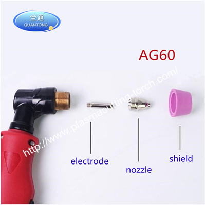 AG60 پلاسما برش مشعل قطعات الکترودهای اسپری و مواد مصرفی